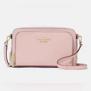 Kate Spade Staci Mini Crossbody Bag Leather,  Tutu Pink, Model: KG036